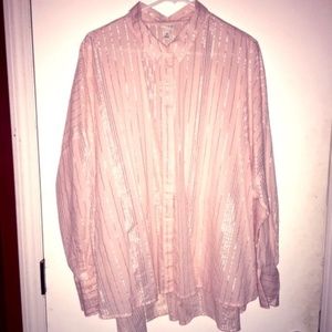 Pink plus size blouse